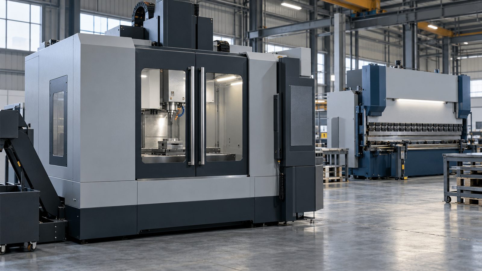 Conceptual illustration of generic CNC equipment; not a verified Beizhou machine